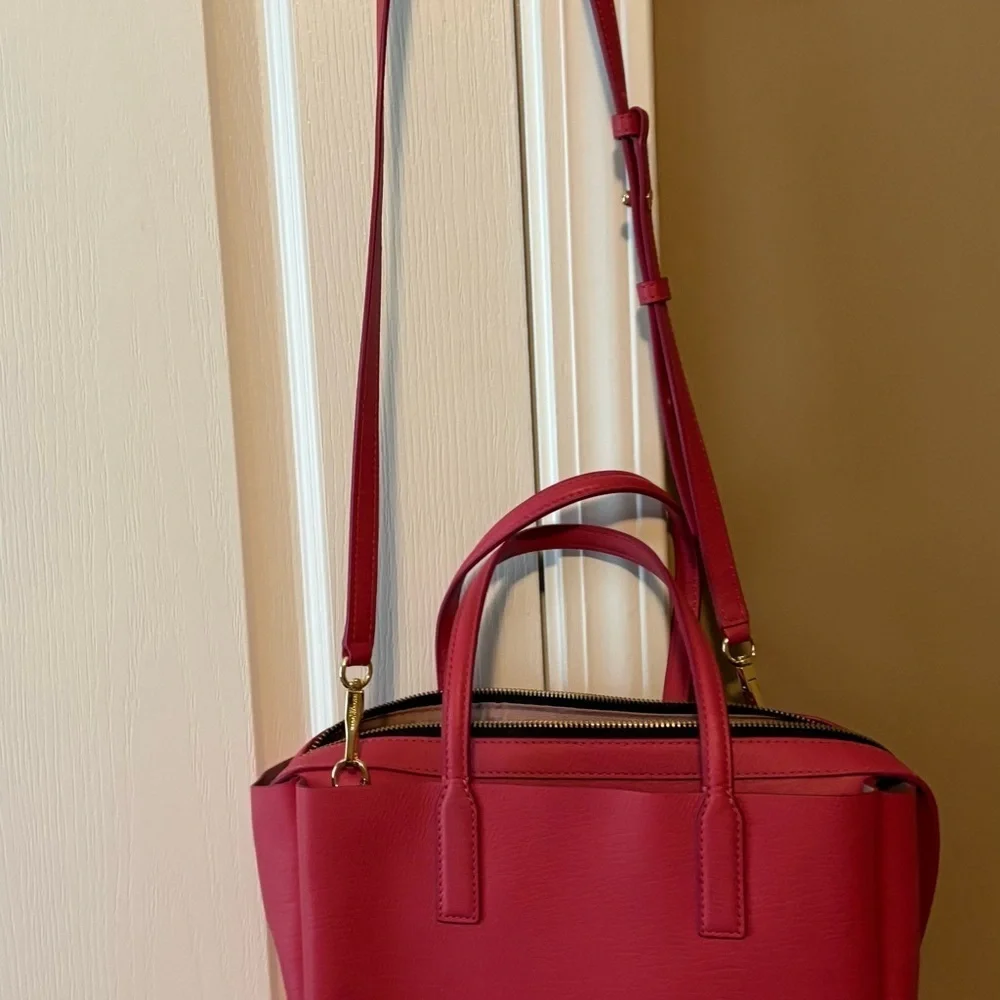 Marc Jacobs Vibrant Pink Leather Tote